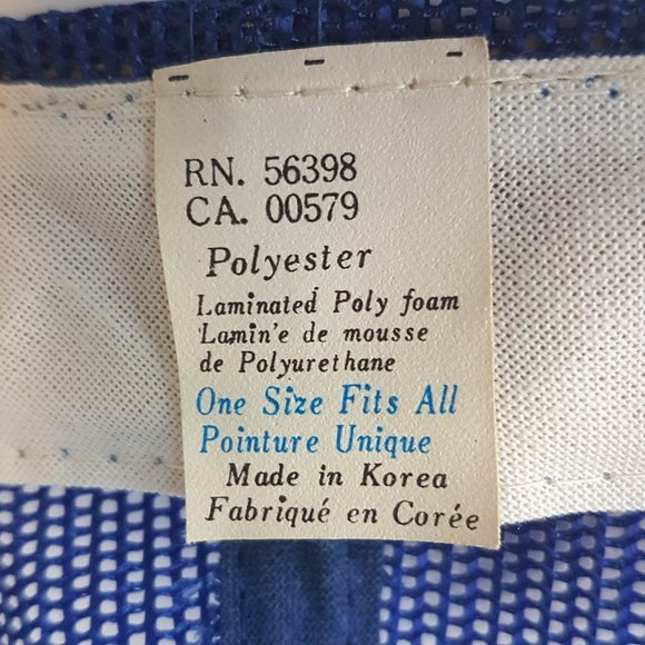 Vintage 80s MckINLEY & Taylor Hat Snapback Trucker Hat Classic Cap Blue Edmonton - Picture 14 of 15